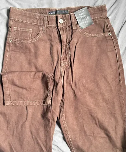 Calça Baggy Marrom 36