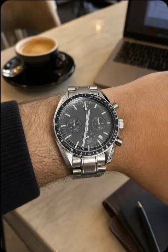 Relógio Meca Quartzo VK63 (Speedmaster Moonwatch)