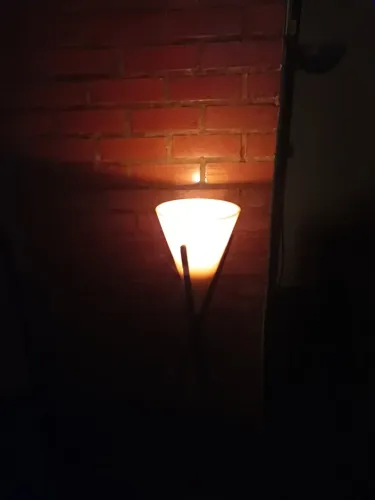 Luminária Decorativa de Chão a Parafina com Tripé - Vintage