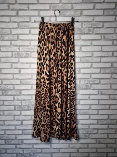 Calça Animal Print Pantalona Tamanho PP-P