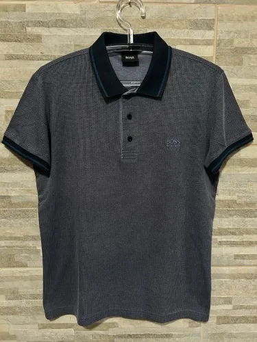 Camisa polo cinza Hugo Boss P