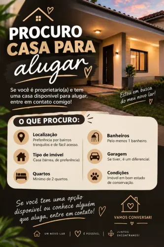 Procurasse casa para alugar
