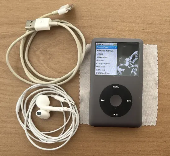ipod classic 160gb cabo e fone originais