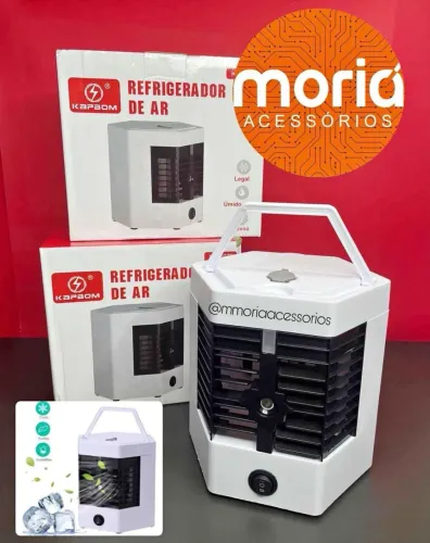 Mini Ar Portátil 3 em 1 - Climatizador, Ventilador e Umidificador