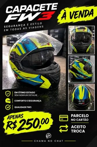 Vendo capacete fw3 tm 58