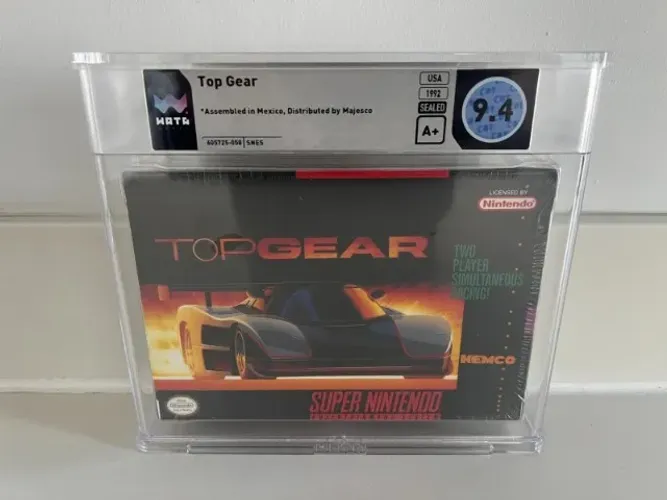 Fita Top Gear Super Nintendo Snes Wata 9.4 Graduado E Lacrado