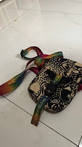 Bolsa bag farm Preta e branca