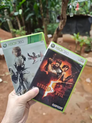 Kit Lote 3 Jogos Xbox 360 Originais (Resident Evil 5 + FF XIII-2 + COD 4)