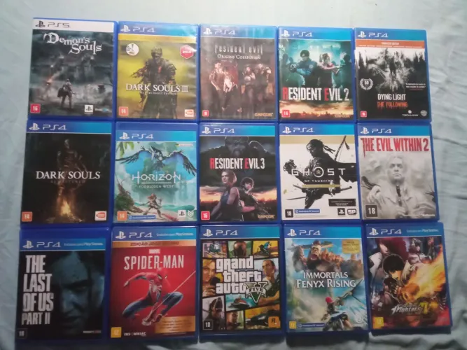 Jogos PS4 e PS5 preços a negociar meu ZAP ou Olx 