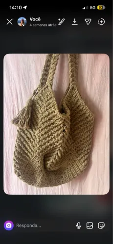 Bolsa de crochê 15,00
