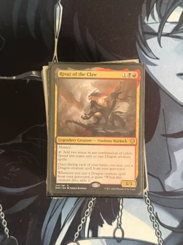 Deck magic commander preto e vermelho