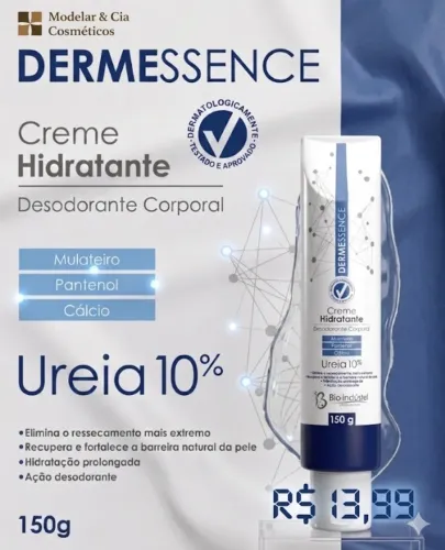 Dermessence Creme Hidratante Desodorante Corporal Ureia 10% - Bio Instinto