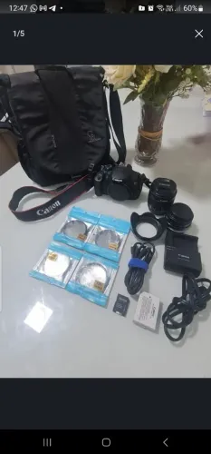 Canon T5i Impecável (Pouco Uso) + 2 Lentes + Mochila + 04 filtros de luz e Brindes!!!