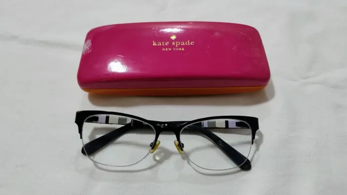 Armação de óculos feminino preto - Kate Spade