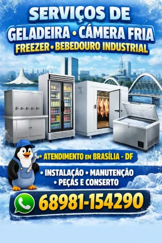 Conserto de Geladeira, Freezer e Câmara Fria em Brasília DF - Atendimento Rápido70000-000