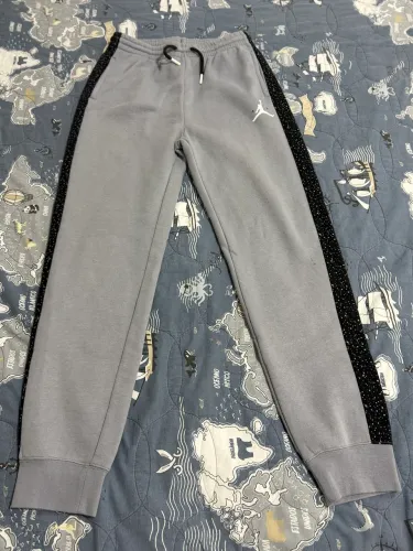 Calça moletom Jordan Cinza - 12 anos