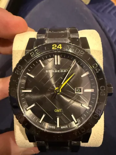 Burberry GMT Black Dial Quartz