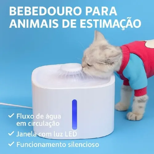 Bebedouro Fonte Automática para Gatos e Cães