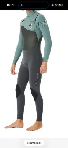 Long john Rip Curl Flashbomb 3.2mm MS quase novo