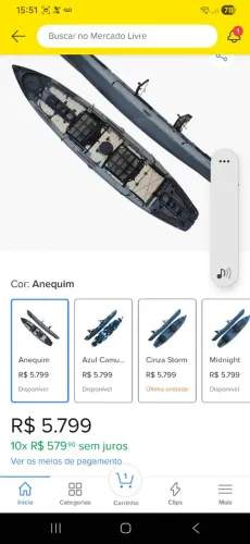 Vendo caiaque 4500,00