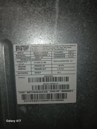 Forno a gás e elétrico brastemp 800 reais