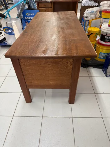 Mesa Escritório Angelim Maciço - 6 Gavetas - 1,80m