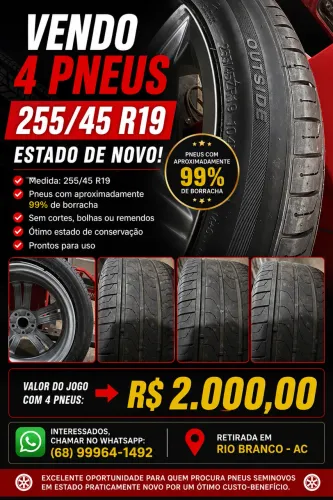 Pneus 255/45R19