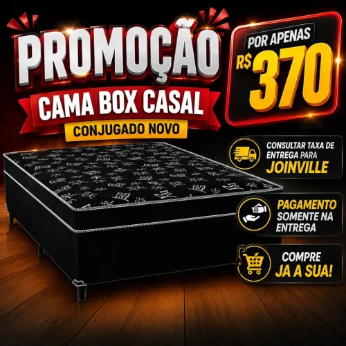 Promoção cama box casal conjugado