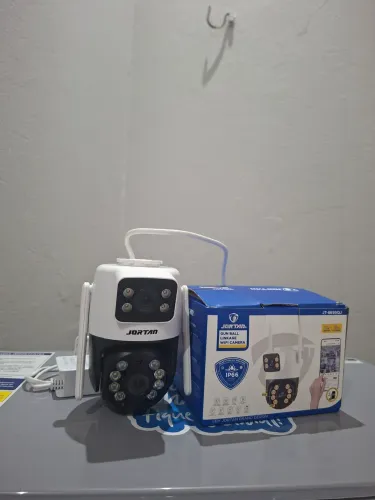 Câmera de Segurança Wi-Fi dupla JORTAN IP66 Monitoramento Inteligente
