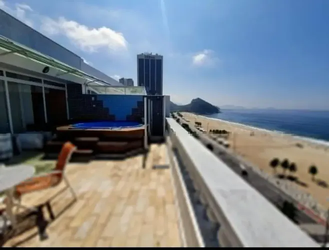 Cobertura 4 suítes à venda na Avenida Atlântica, Copacabana.