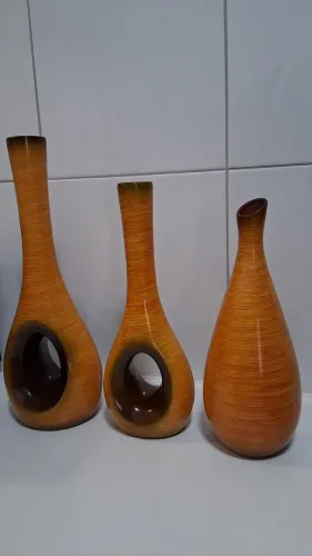 Peças decorativas.
