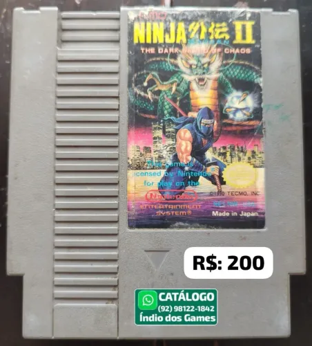 Ninja Gaiden 2 = R$: 200