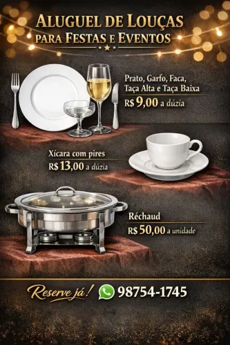 Aluguel de louças