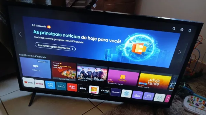 Tv smart 43 polegada LG, funciona perfeitamente posso ENTREGAR