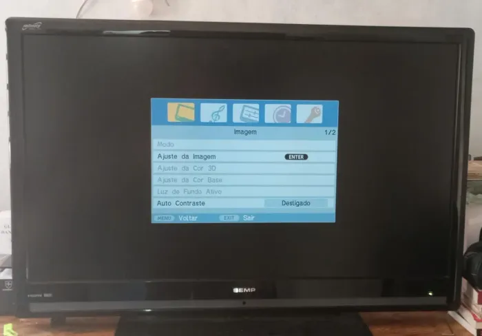 TV Semp Toshiba 42" LCD - Para Peças, Monitor ou CFTV (Tela 100% OK)