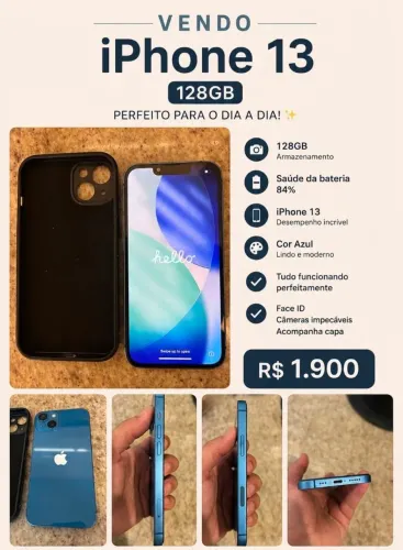 Vendo iPhone 13 128gb Blue
