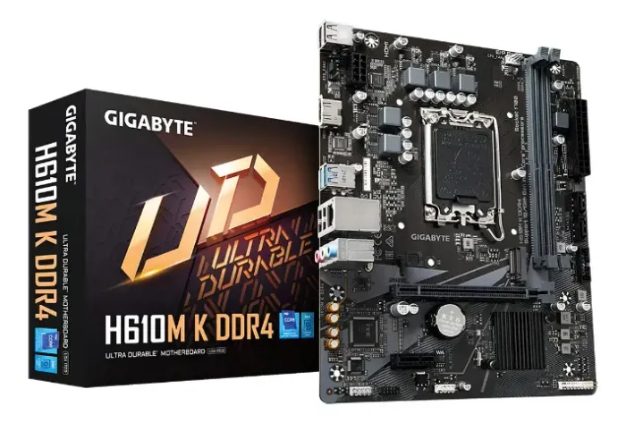 Placa-Mãe Gigabyte H610M-K DDR4 Rev 2.0 (LGA 1700) - NOVA NA CAIXA