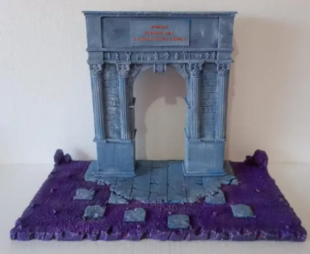 Diorama/Cenário Cloth Myth Portão Inferno (Cavaleiros do Zodíaco)