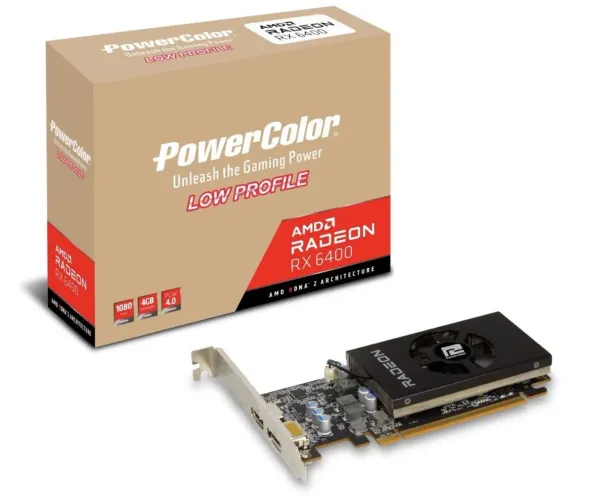 RX 6400 Low Profile 4GB Compacta, Econômica e Sem Necessidade Fonte Extra