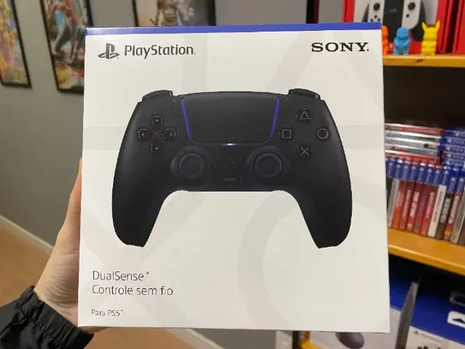 Controle sem fio DualSense Sony de PS5 (Emito Nota Fiscal e 1 ano de Garantia)
