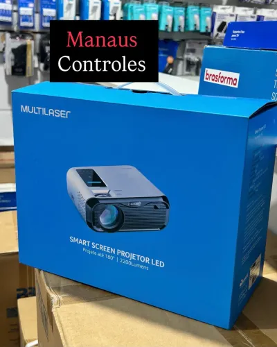 Projetor Multi 180 Polegadas com Wifi. 2.4GHz 2200 Lumens 