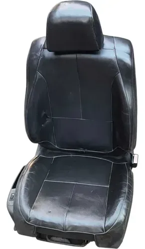 Banco Dianteiro Direito Couro Citroen C4 2007/2009 Detalhe Preto