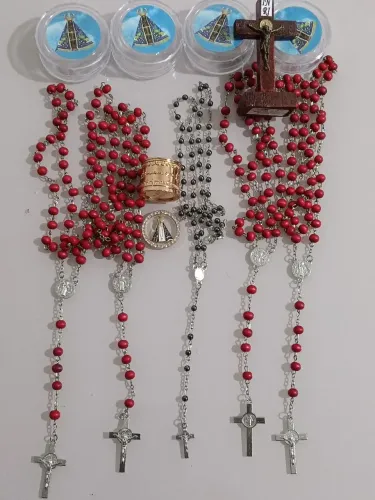 Terço Nossa Senhora Aparecida e São Bento Cruz Sagrada 