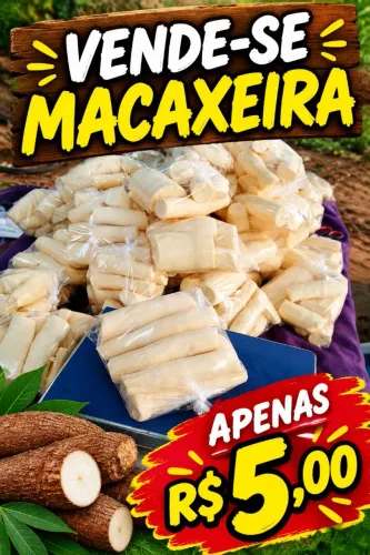Macaxeira o kg R$5,00 reais
