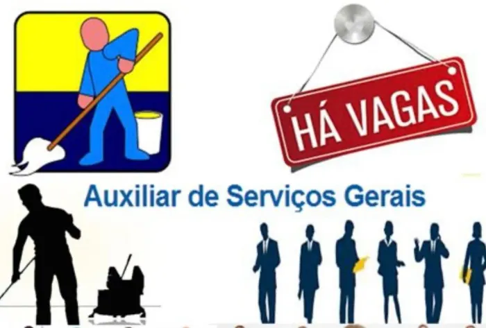 Vaga para auxiliar de serviços gerais