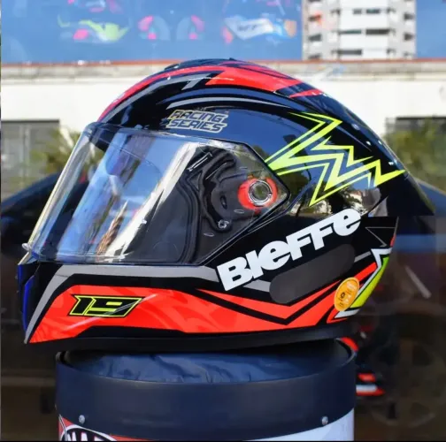 Capacete Bieffe 62 Impecável na caixa com viseira espelhada