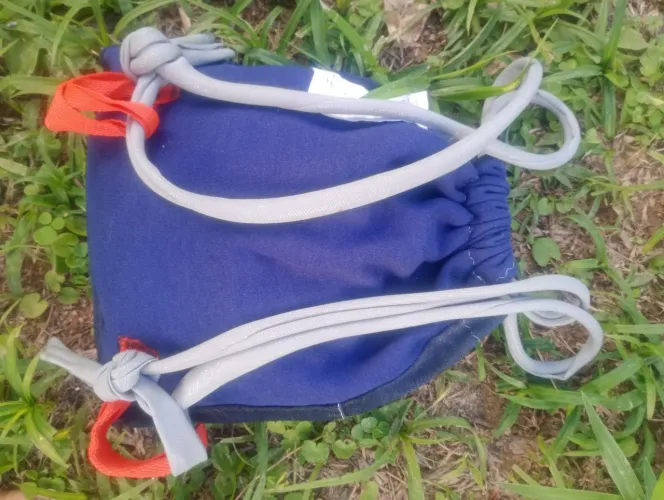 Mochila retalhos de moletom