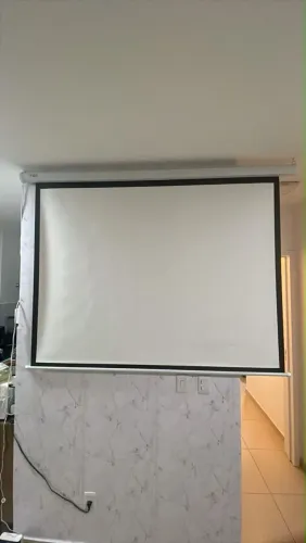 Tela de projeção elétrica 