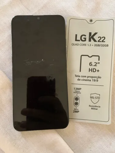 LG K22 32GB 2GB RAM - Para Reparo ou retirada de peças / Tela Display Quebrada