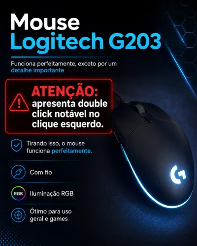 Mouse Logitech G203 (Leia)